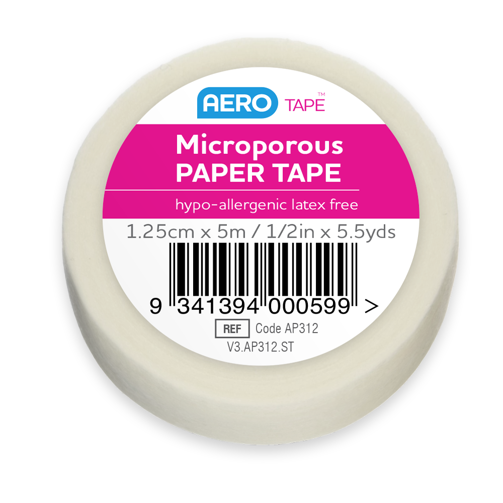 Tan Microporous Paper Tape 2.5cm x 5M 1roll - Premium Microporous Tapes from AERO Healthcare - Shop now at Response Wize 