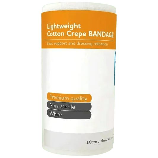 AEROCREPE Light Cotton Crepe Bandage 10cm x 4M Wrap - Image #1