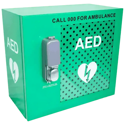 CARDIACT Alarmed Outdoor AED Cabinet with Lock 48 x 47 x 31cm - Image #1