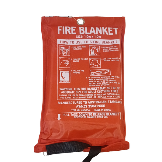 Fire Blanket 1mx 1m - Premium Fire extinguisher from AERO Healthcare - Shop now at Response Wize 