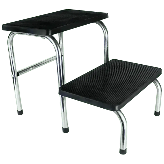 Double Step Stool for Medical Bed - Premium First Aid Room Equipment from AERO Healthcare - Shop now at Response Wize 