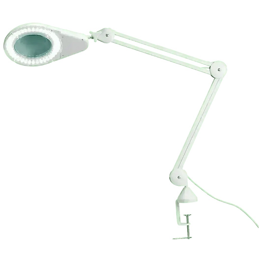 LED Magnifying Lamp with Table Clamp (12cm diameter, 115cm extension) - Image #1