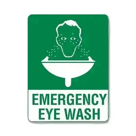 Small Poly Emergency Eyewash Sign 30 x 22.5cm - Image #1