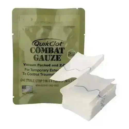 QUIKCLOT Haemostatic Combat Gauze 7.5cm x 3.65M - Image #1