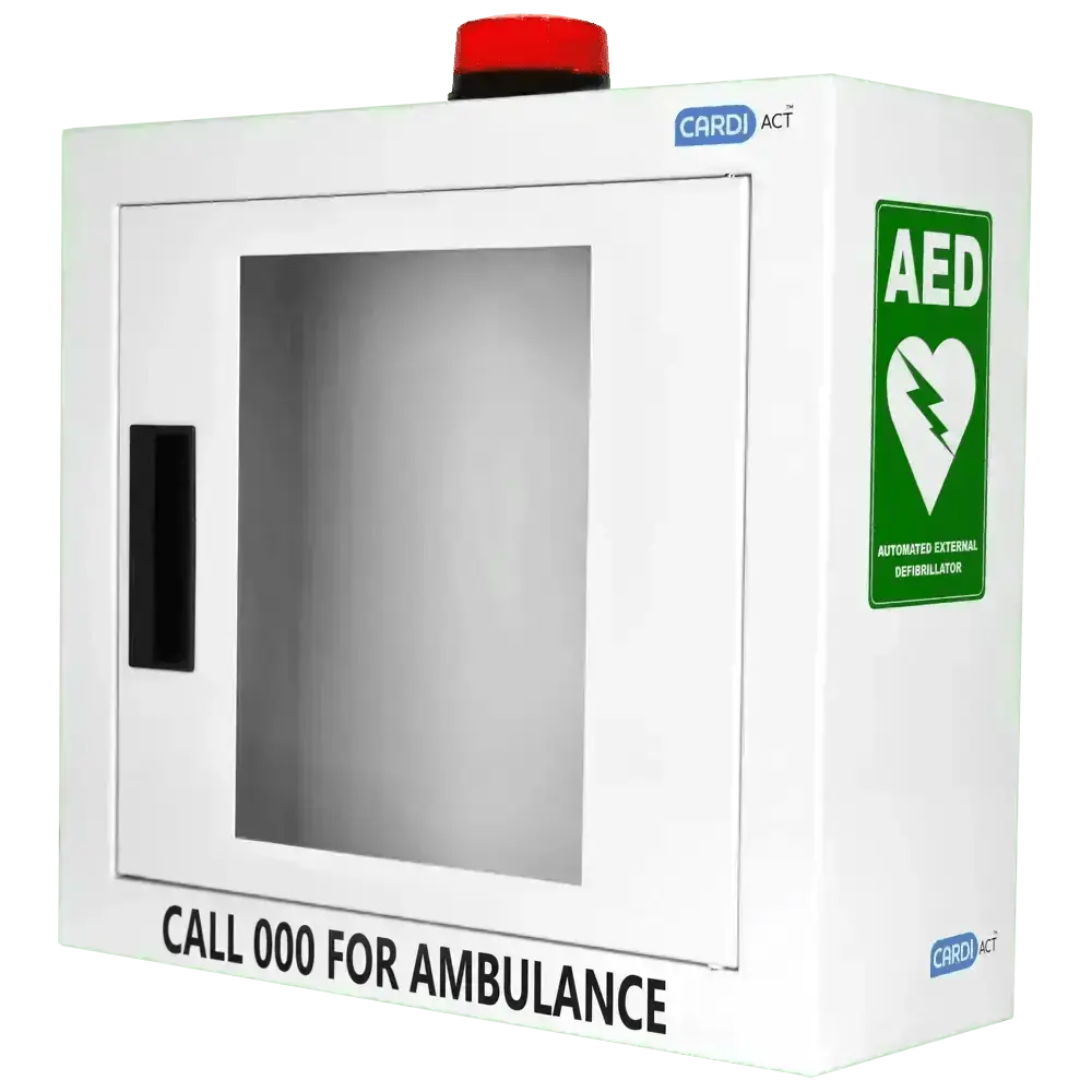 CARDIACT Alarmed AED Cabinet with Strobe Light 42 x 38 x 15.5cm - Image #1