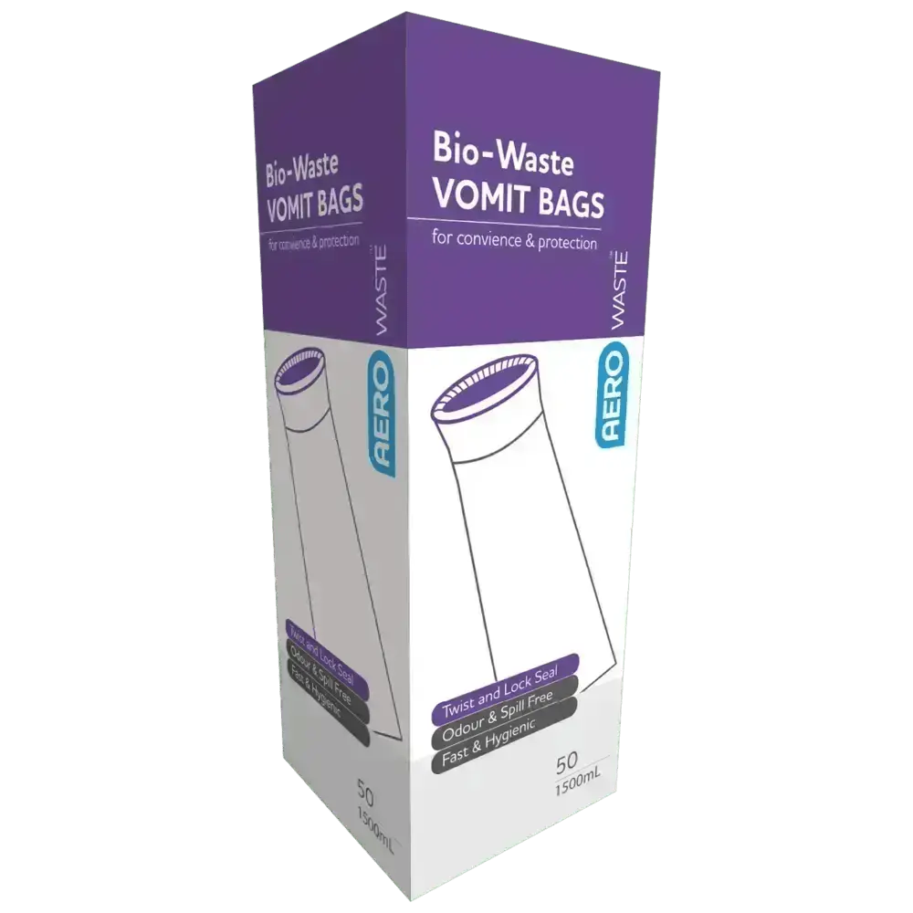 Vomit emesis Bag 1500ml 2pk/50box - Premium Vomit Containment from AERO Healthcare - Shop now at Response Wize 