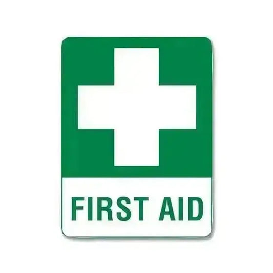 Large Poly First Aid Sign 60 x 45cm - Image #1