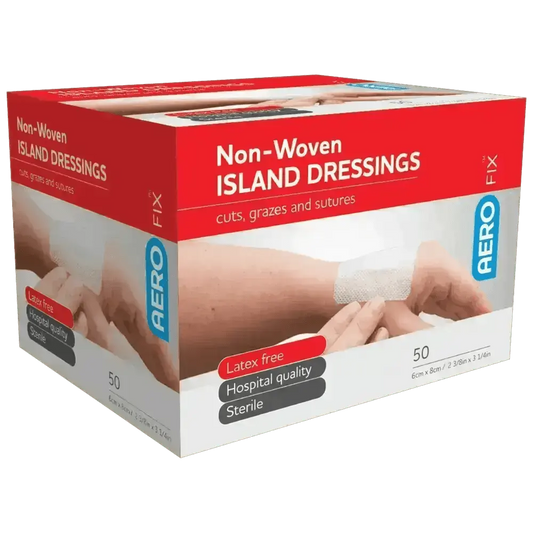 AEROFIX Non-Woven Island Dressing 6 x 8cm Box - Image #1