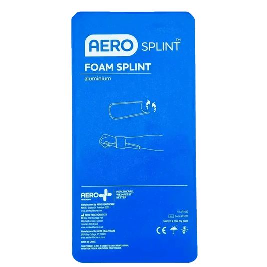 AEROSPLINT Short Aluminium Foam Splint 22 x 11cm - Image #1