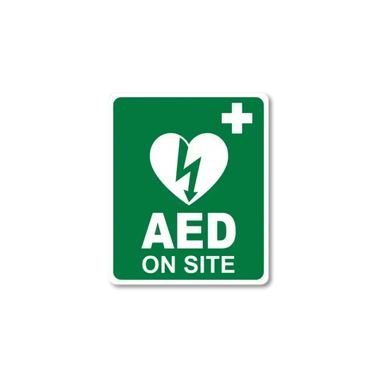 CARDIACT AED On Site Sticker 10 x 12cm - Image #1