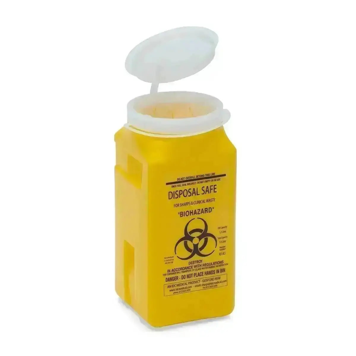 Sharps Container 1.4L - Premium Sharps Disposal Containers from AERO Healthcare - Shop now at Response Wize 