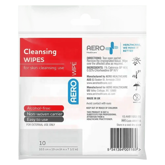 AEROWIPE Alcohol-Free Cleansing Wipes 10 pk - Premium Alcohol Free Cleansing Wipes from AERO Healthcare - Shop now at Response Wize 