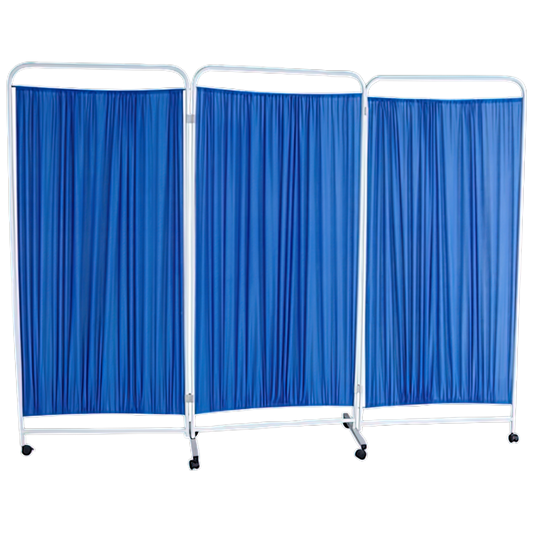 3 Panel Mobile Privacy Screen 180 x 150cm - Premium First Aid Room Equipment from AERO Healthcare - Shop now at Response Wize 