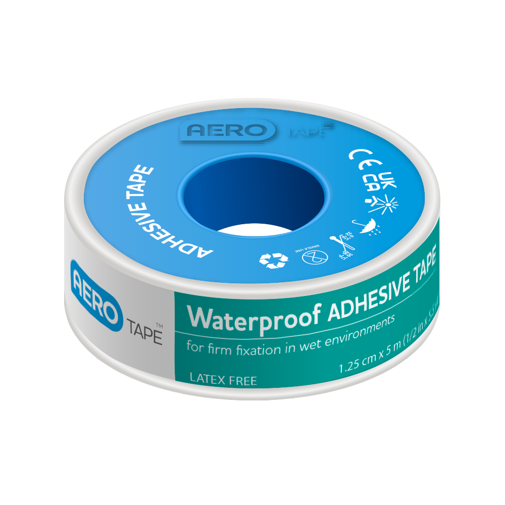 Waterproof Adhesive Tape 1.25cm x 5M - Premium Waterproof Tapes from AERO Healthcare - Shop now at Response Wize 