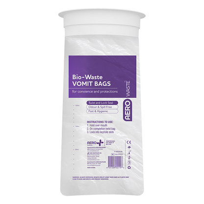 Vomit emesis Bag 1500ml 2pk/50box - Premium Vomit Containment from AERO Healthcare - Shop now at Response Wize 