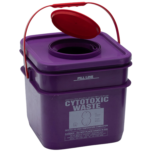 AEROHAZARD Cytotoxic Disposal Container 12.5L - Response Wize 