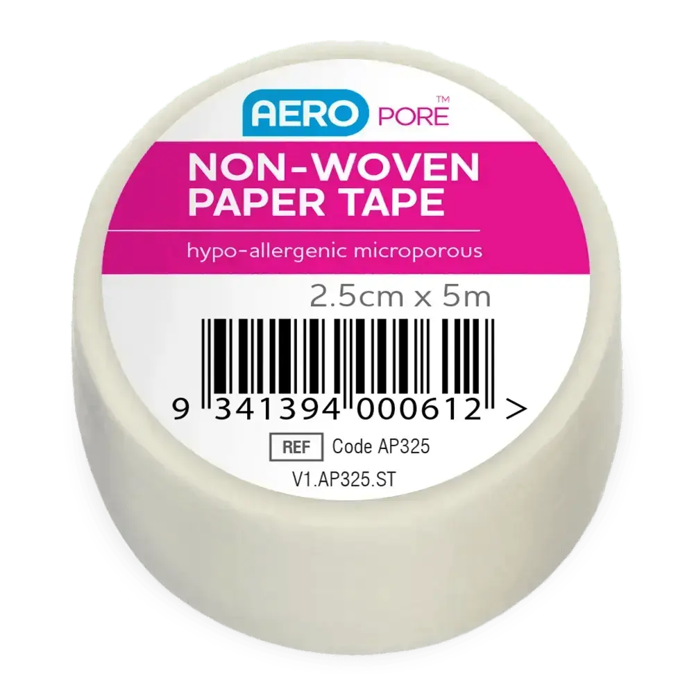 White Microporous Paper Tape 2.5cm x 5M - Premium Microporous Tapes from AERO Healthcare - Shop now at Response Wize 