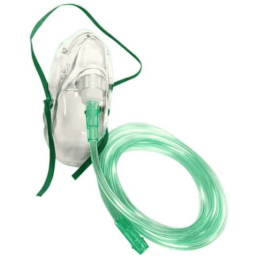 Oxygen Therapy Mask with 2M Tubing - Adult - Image #1