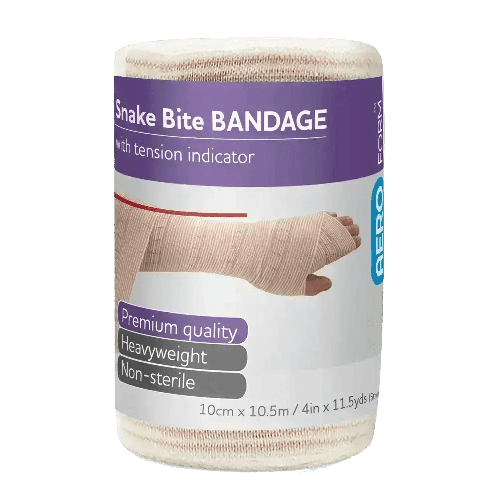 AEROFORM Large Snake Bite Bandage with Indicator 10cm x 10.5M - Premium snake bite bandage from AERO Healthcare - Shop now at Response Wize 