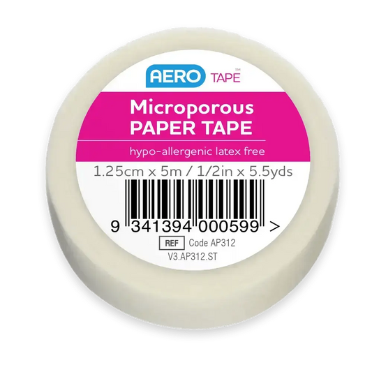  White Microporous Paper Tape 1.25cm x 5M