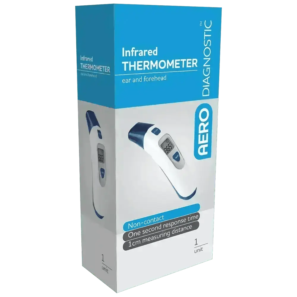 Personal Infrared Ear and Forehead Thermometer - Premium Thermometers from AERO Healthcare - Shop now at Response Wize 