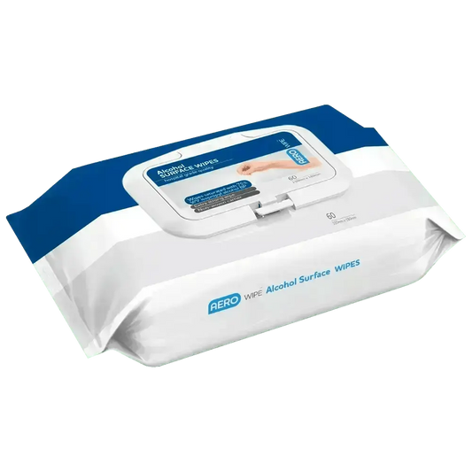 AEROWIPE 75% Isopropyl Alcohol Surface Wipes Pouch/60 - Premium Wipes from AERO Healthcare - Shop now at Response Wize 