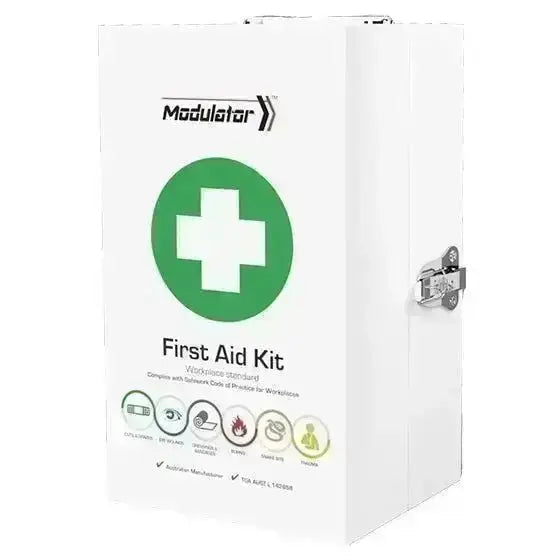 MODULATOR Metal Wall Mount Cabinet Modular First Aid Kit - Premium first aid kits from AERO Healthcare - Shop now at Response Wize 