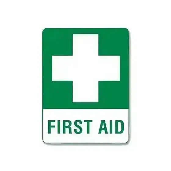 Small Metal First Aid Sign 30 x 22.5cm - Premium First Aid Signs from AERO Healthcare - Shop now at Response Wize 