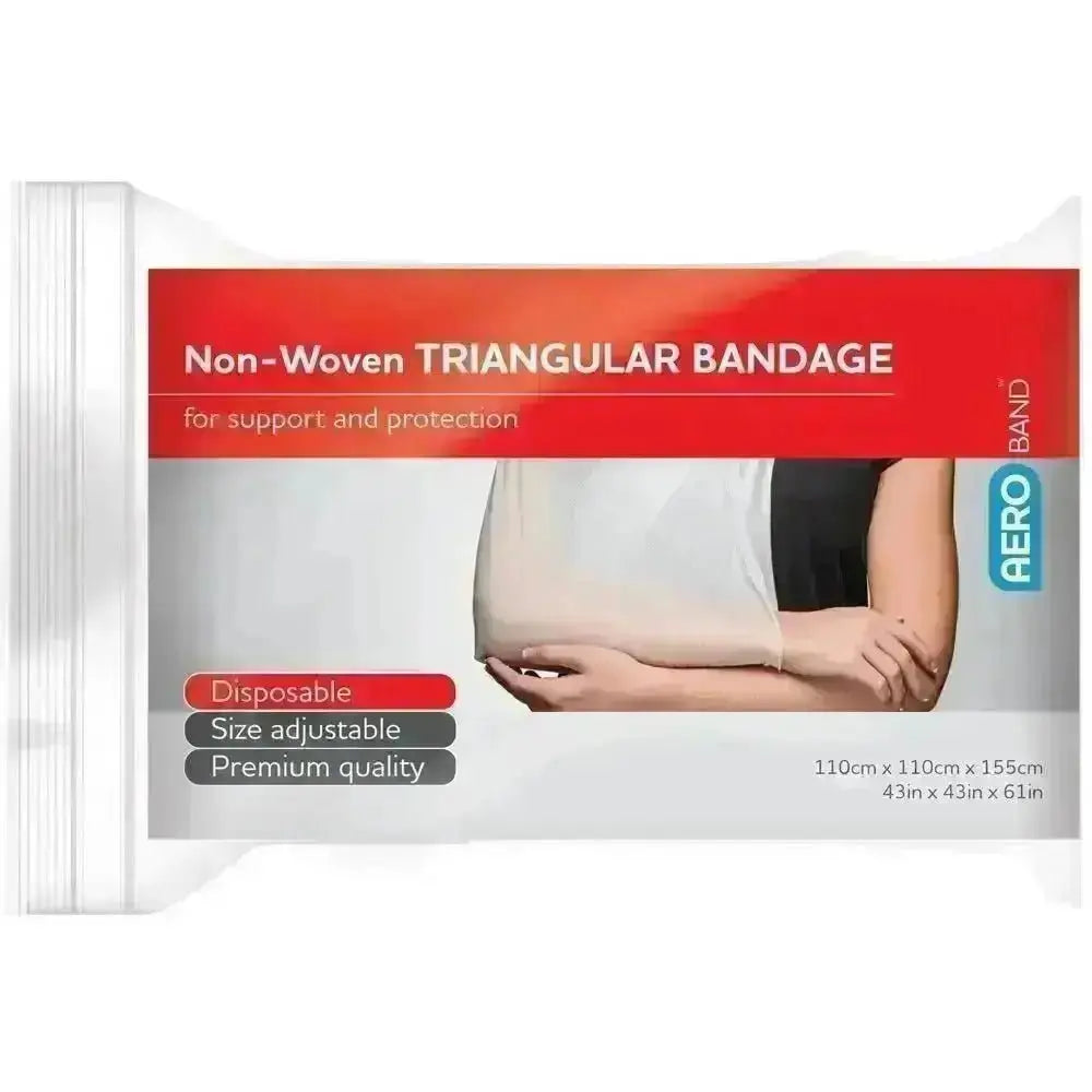 Non-Woven Triangular Bandage 110 x 110 x 155cm - Premium Training Consumables from AERO Healthcare - Shop now at Response Wize 