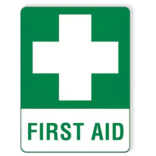 First Aid Sticker 15 x 22.5cm - Image #1