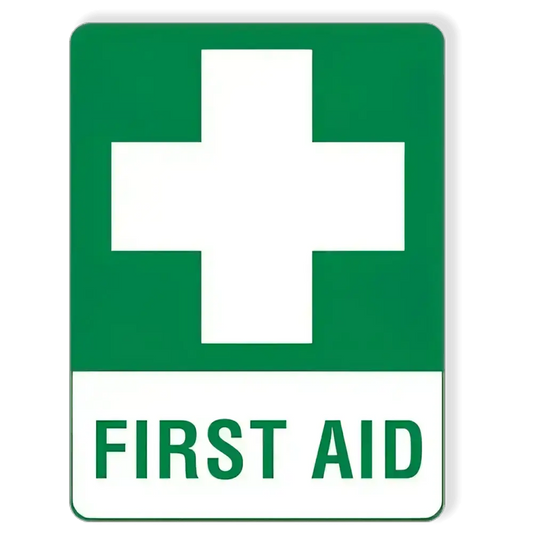 First Aid Sticker 15 x 22.5cm - Premium First Aid Stickers from AERO Healthcare - Shop now at Response Wize 