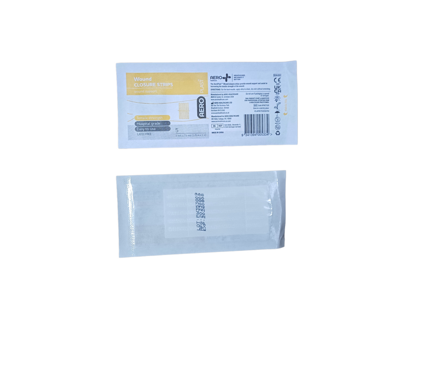 Wound Closure Strips 3 x 75mm (5 strips/card) 50 box - Response Wize 